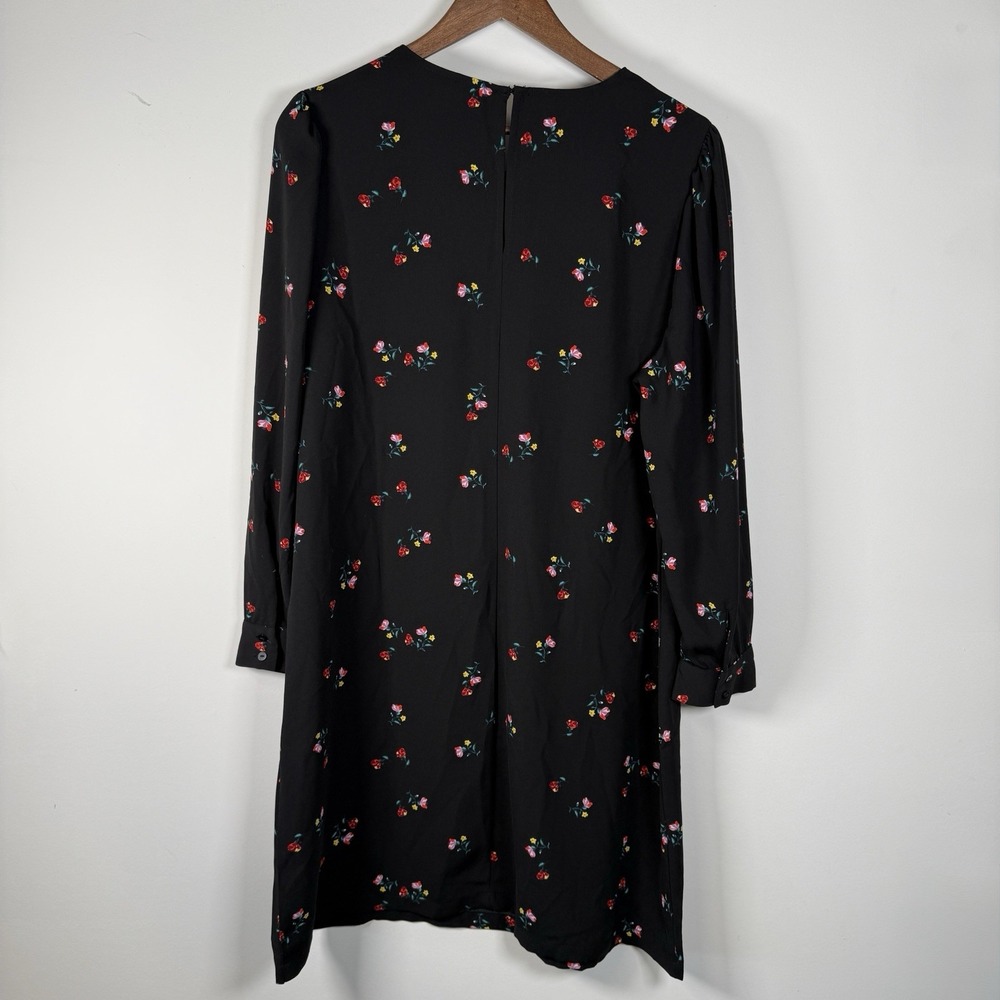 Old Navy Women's Dress Long‎ Sleeve Black Floral Multicolor Size XL NWOT - Picture 6 of 6